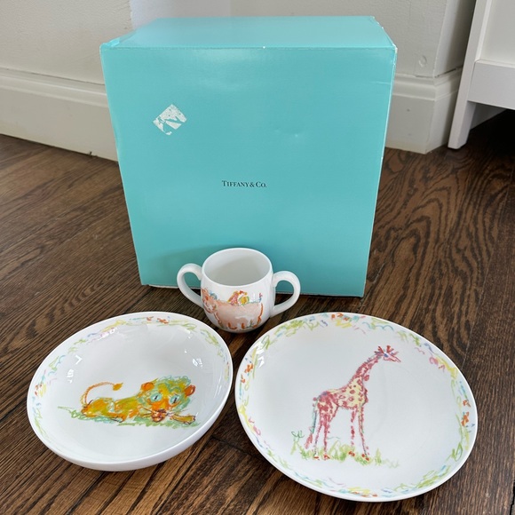 Tiffany & Co. Baby China set of 3, Tiffany Jungle - Picture 3 of 9